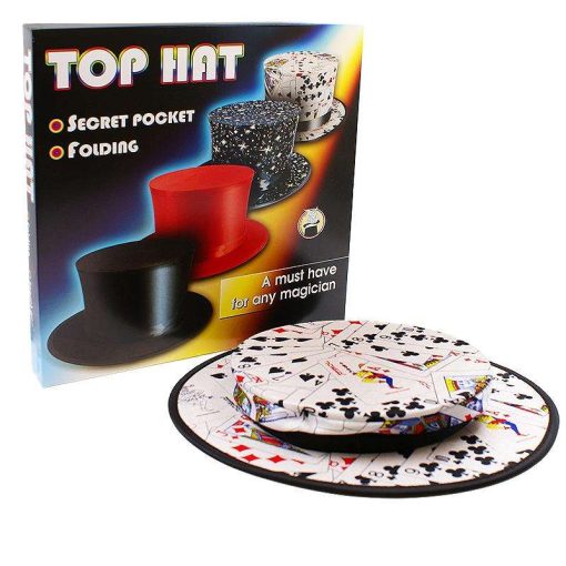 Folding Top Hat with Secret Pocket - Cards